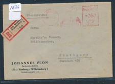 108506) Reco-Brief 1949, RZ (24a) Hamburg-Wilhelmsburg 1b, AFS Backmittel-Fabrik