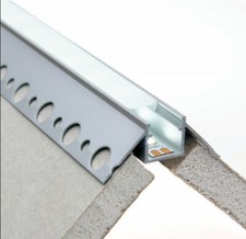 12M Emco Aluminium LED Channel Rail External Corner Plaster In Strip Profile
