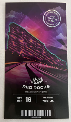 RED ROCKS PARK AND AMPHITHEATRE Kaleo 2022 Collector Series 5/16/22 ...