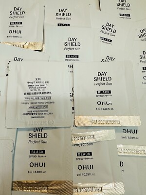 O HUI Day Shield Perfect Sun BLACK 1ml x 100pcs  SPF50+ PA++++  OHUI