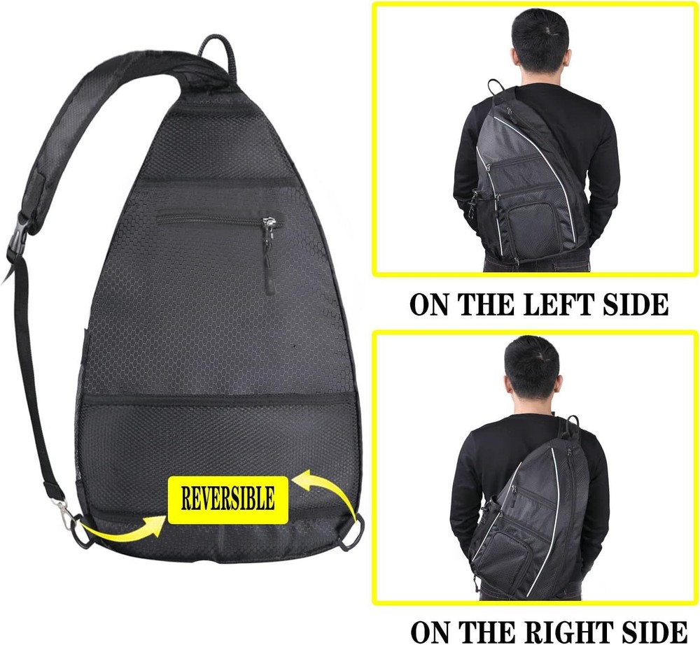Pickleball Backpack for Women and Men in Sleek Black
