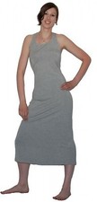 Robe d'été longue extensible robe de plage grise