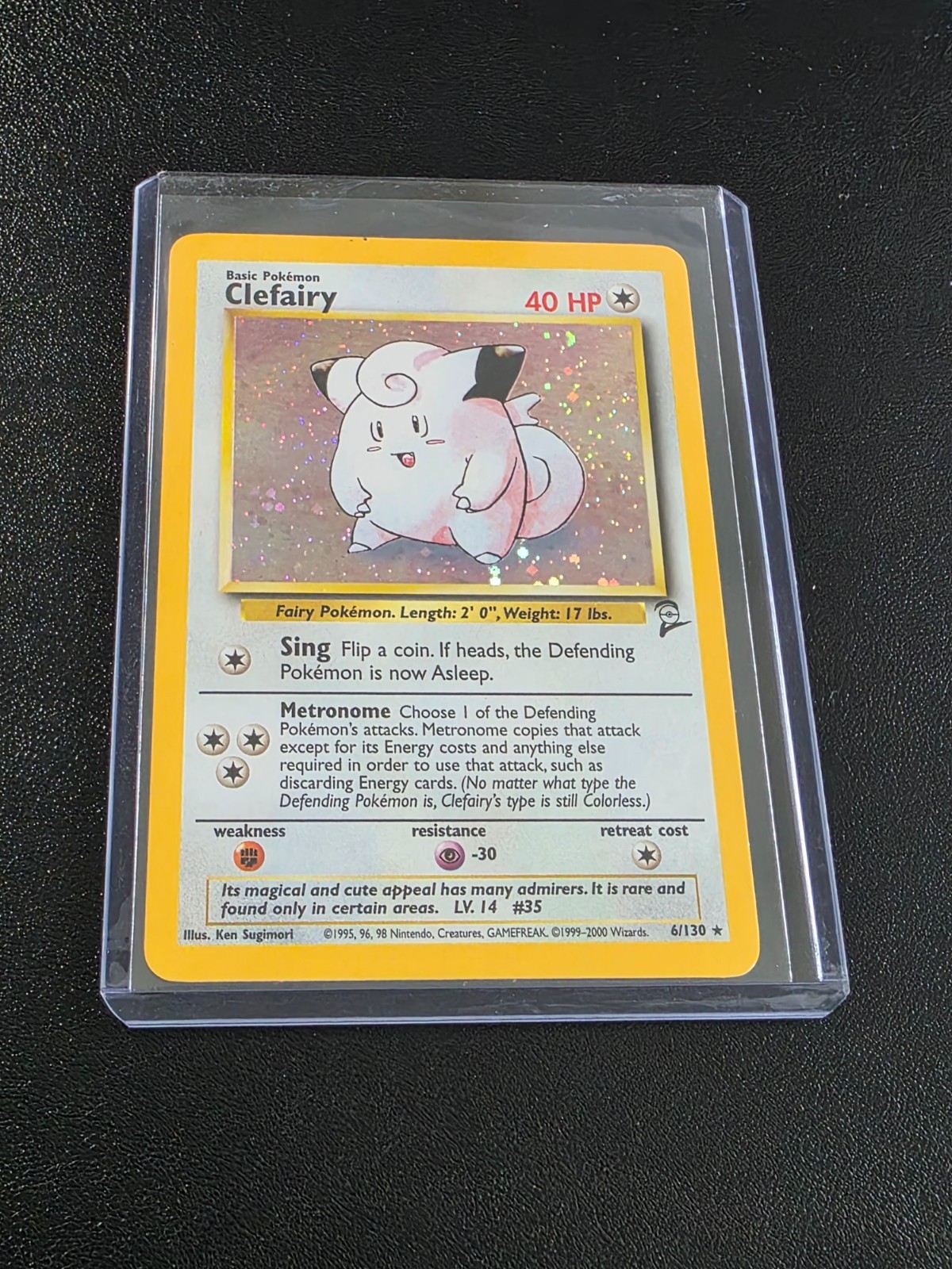 2000 Pokemon Base Set 2 #6 Holo Clefairy NM