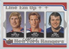 2025 New York Rangers Centennial Line 'em Up! Jean Ratelle Rod Gilbert HOF 0c3