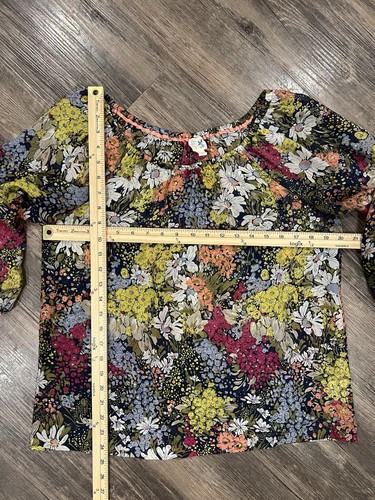 Eden & Esyllte Bluse Seide Blumen S Anthropologie Prairie Cottage Bauern Boho - Bild 11 von 11