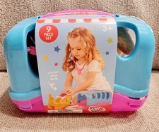 Play Right Puppy Vet Carrier 9 Piece Pretend Play Toy Kit  Accessories Ages 3 