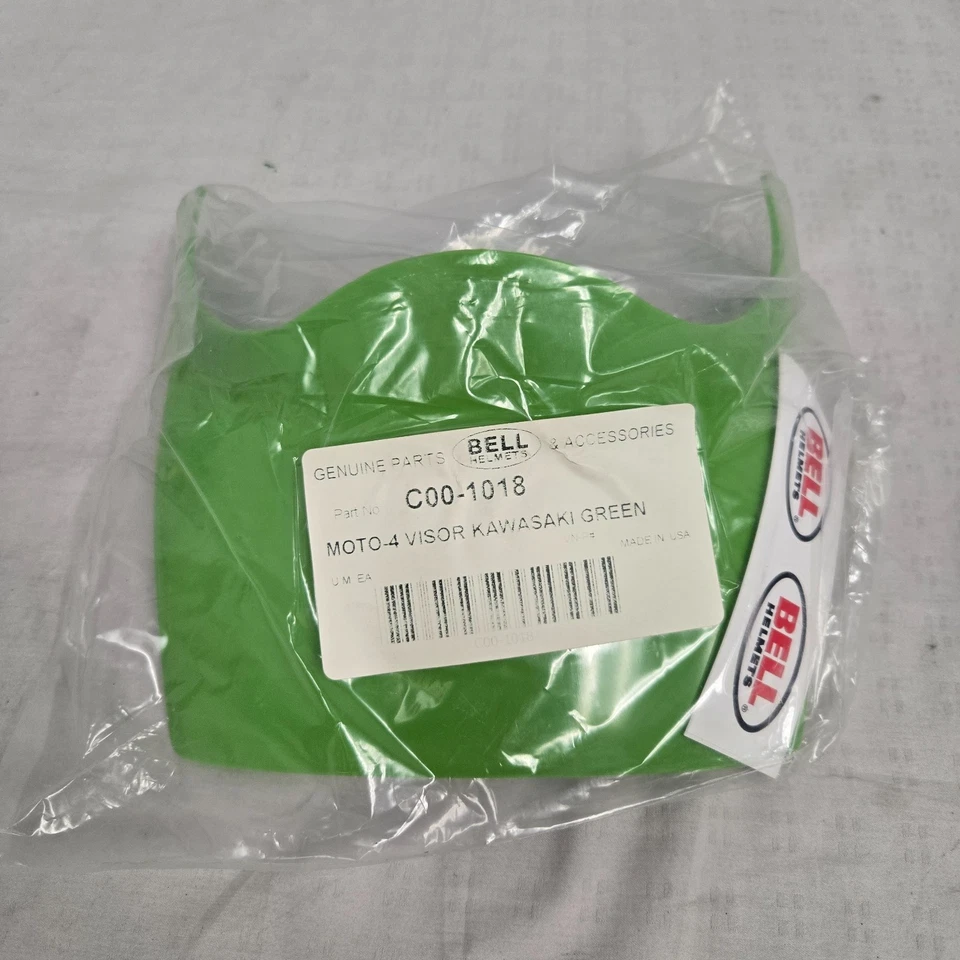Repuesto Campana Moto 4 Pico Visera Kawasaki Verde C00-1018 *NUEVO STOCK ANTIGUO* Foto 3 de 3