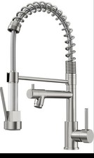 Contemporary Kitchen Sink Faucet Brushed Nickel Stainless Steel Kitchen Faucets