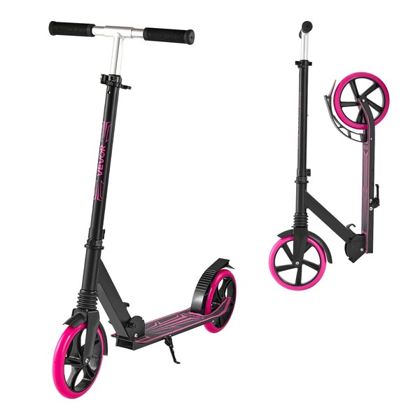 Vevor Scooter Tretroller Cityroller StraßEnroller Ab 8 Jahren Pink 2 RäDer-image