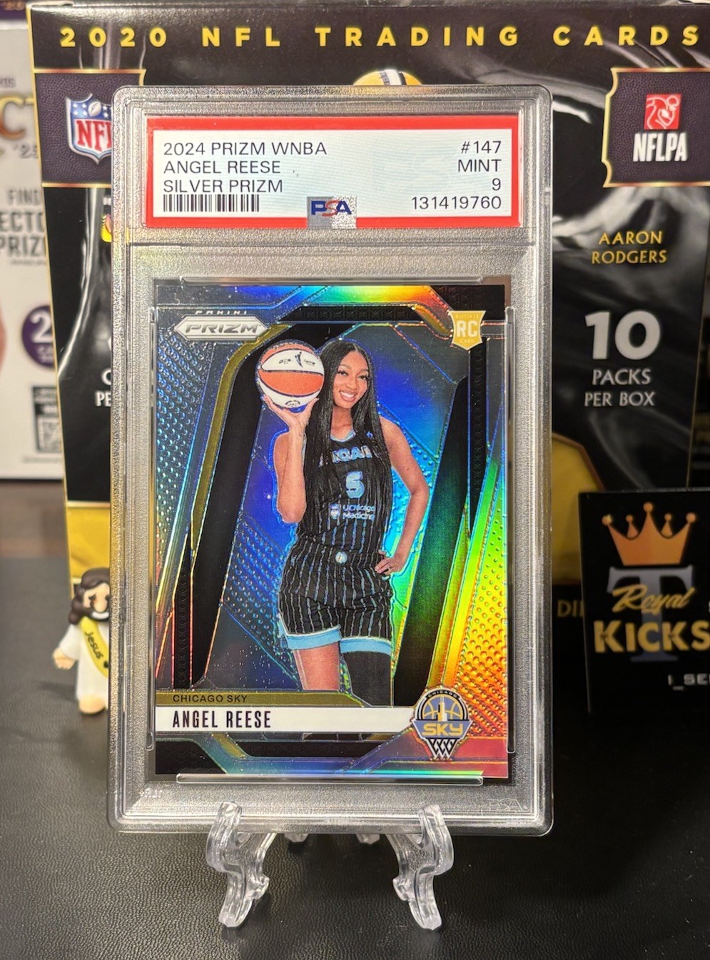 2024 PANINI PRIZM WNBA SILVER PRIZM #147 ANGEL REESE ROOKIE RC PSA 9 Mint