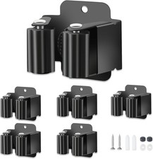 5 PCS Broom Holder Wall Mount, Upgraded Heavy Duty Mop and Broom Holder Wall