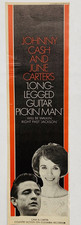 JOHNNY CASH JUNE CARTER vintage 1967 PRINT ADVERT LONG LEGGED GUITAR PICKIN MAN