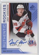 2018 Upper Deck SP Game Used Authentic Rookies Blue Joey Anderson #130 Auto 0c1o