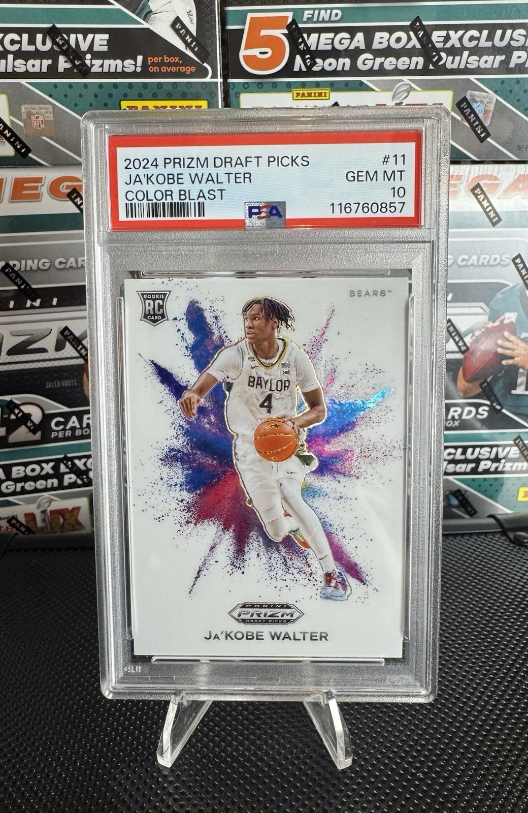 2024 Prizm Draft Picks Ja’Kobe Walter Color Blast (RC) PSA 10