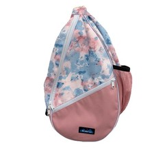 KAVU Rope Sling Bag Coastal Tie Dye Pink Blue Crossbody Backpack RN 0100460