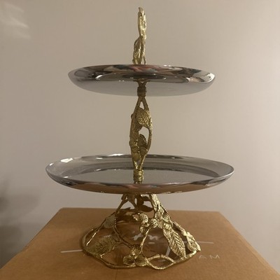NEW Michael Aram Hydrangea 2-Tier Etagere (In Original Bag/No Box)