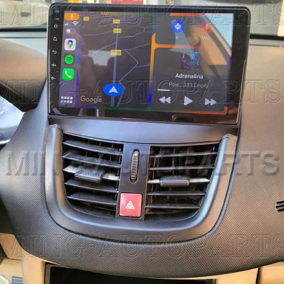 Per Peugeot 207 CC 2006-2015 9" Android 14 Autoradio GPS Navi SWC CarPlay 4+64GB - Immagine 4 di 4