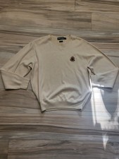 Vintage Polo Golf Cream Sweater Size Medium Mens Ralph Lauren