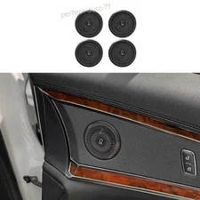 Black Steel Inner Door Horn Ring Cover Trim For Lincoln Aviator 2020-2022 2023