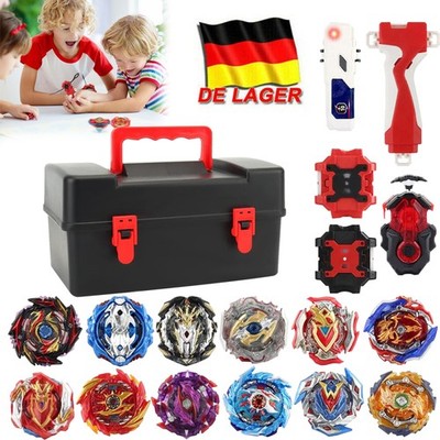 12x Kreisel für Beyblade Burst Starter Set Arena Bayblade Top Mit Launcher+Box