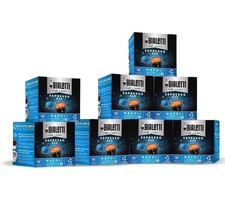 Bialetti Caffè D'Italia, Multipack 128 Capsules, 8 Boxes of 16 Capsules, Naples,