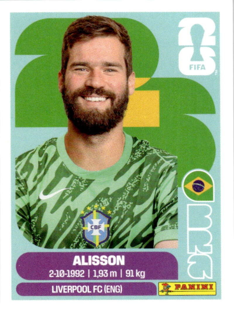 2026 Panini World Cup Stickers #BRA2 Alisson - Brazil MLS