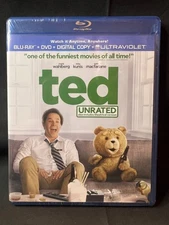 TED Unrated Blu-ray+DVD+Digital Copy+Ultraviolet MacFarlane SEALED Free Ship!