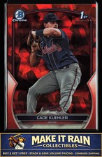 Cade Kuehler 1st 2023 Bowman Draft Sapphire Edition Orange #BDC-21 #/25 Braves