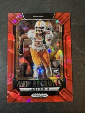 2025 Panini Prizm Draft Picks New Recruits James Pearce Jr. #20 Red Ice Prizm RC