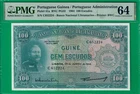 Portuguese Guinea 100 escudo 1964, P41, PMG Choice UNC *64*, highest grade@ebay!