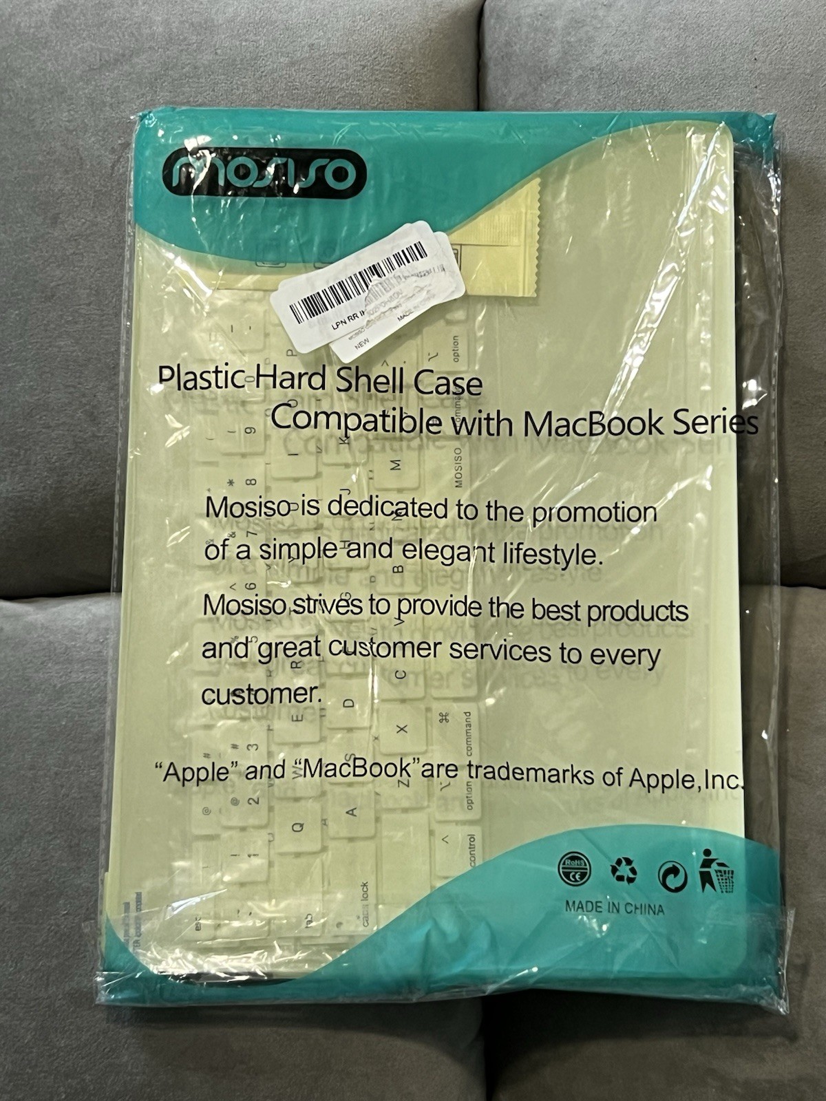 Mosiso MacBook Pro 13&rdquo; Case & Keyboard Cover & Screen Protector - Cream/Yellow
