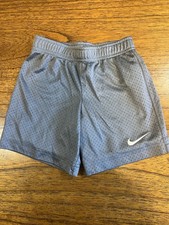 Nike Boys Size 4 XS Mesh Basketball Shorts Athletic Wear Sports Soccer Gray