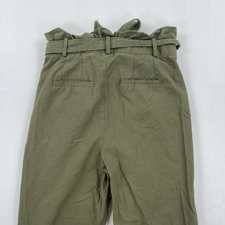 7 Для всего человечества брюки женщин S оливковый зеленый подпоясанный общего назначения прямой ноги 28 x 26» - Изображение 4 из 4