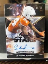 Lil'Jordan Humphrey 2019 Leaf Ultimate Rc 10/20 On Card Autograph Rookie Auto