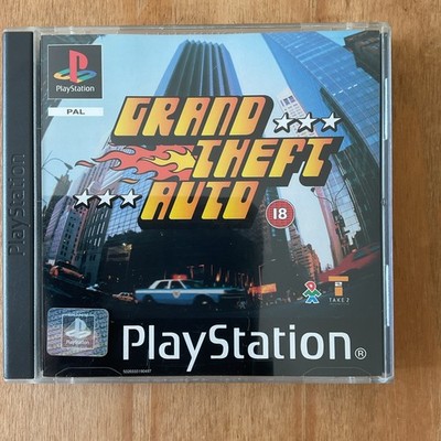 Grand Theft Auto PS1 komplett mit Karten Poster GTA Sony Playstation Black Label