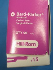 BARD-PARKER HILL-ROM #15 SCALPEL BLADES X50 NEW OLD STOCK FREE SHIPPING