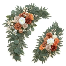 Artificial Flower Swag Set of 2 for Wedding Welcome Signs Floral Decorations,...