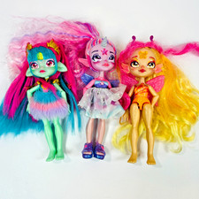 Magic Mixies Pixlings Doll Lot of 3 Amber Dragon Unia Unicorn Flitta Butterfly
