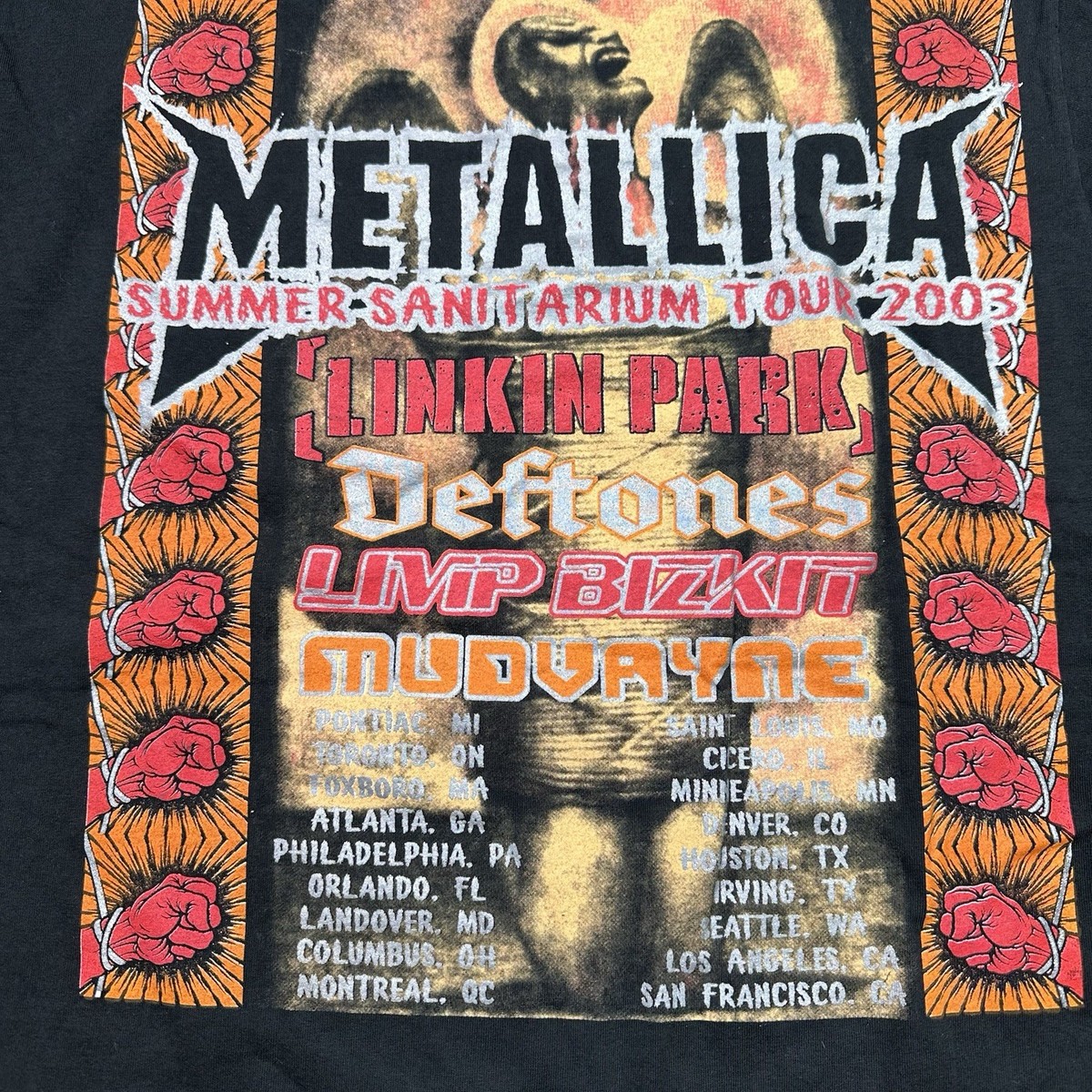 Vintage Metallica Summer Sanitarium 2003 Tour Linkin Park Limp