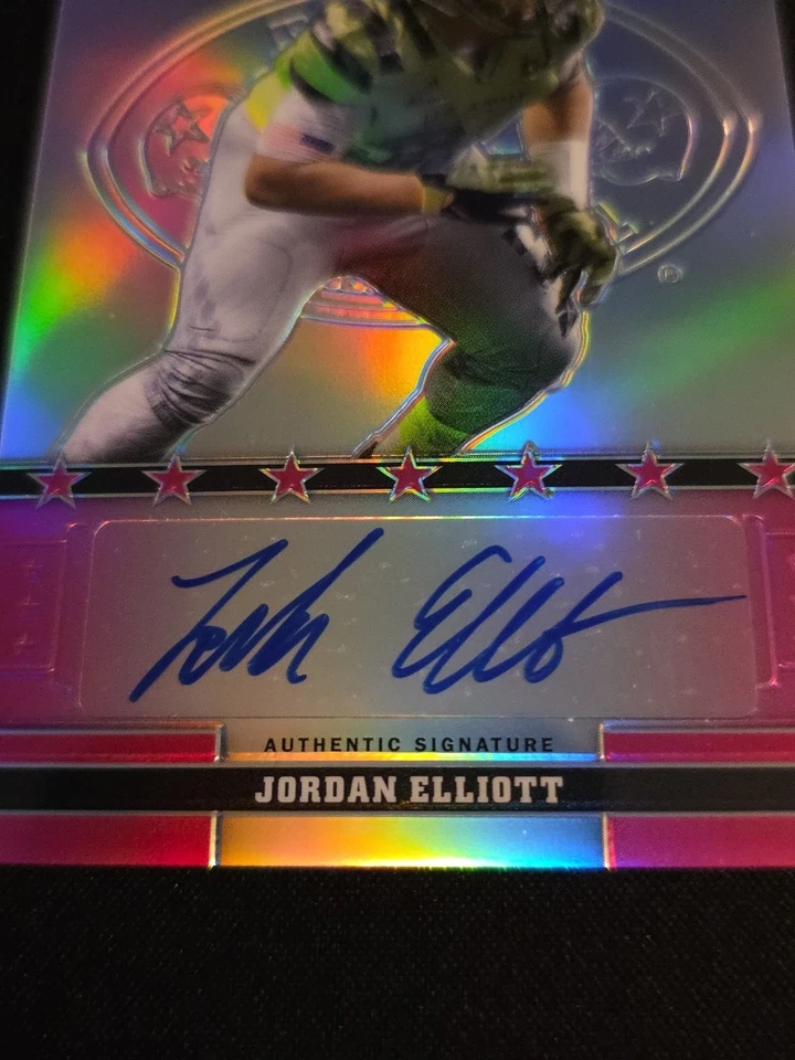 2016 Leaf Army All-American Jordan Elliott Pink /20 Auto - Image 2 of 4