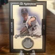 2007 Ud Masterpieces - Captured On Canvas Tom Glavine Cc-gl Mem. Mets Braves