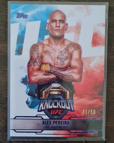 Alex Pereira #1 2025 Topps Knockout UFC card