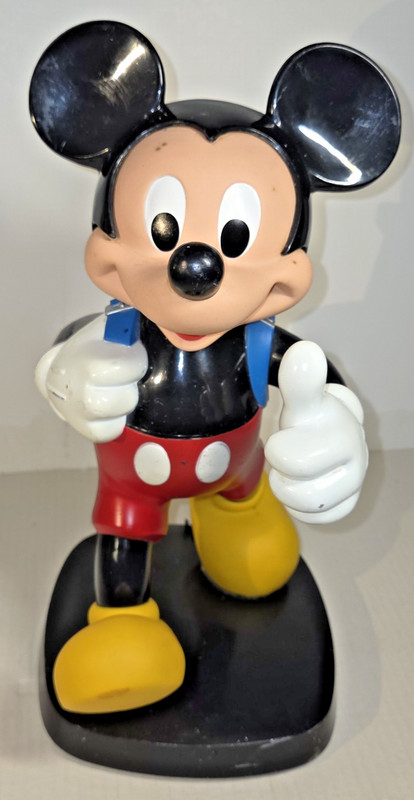 Disney Vintage 1980's Tyco Mickey Mouse Backpack Telephone Base Only 14 Inch
