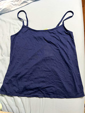 Adore Me Women's Blue Floral Lace Camisole Tank Top, Size M Regular