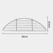 Stainless Steel Grill Pan Baking Net Rack Barbecue Frying Pan Roast Meat Drainin