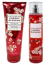 Bath  Body Works Japanese Cherry Blossom Mist and Cream Set