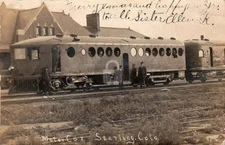 Sterling CO Colorado 1915 Railroad Depot Train Station RPPC Photo Postcard COPY