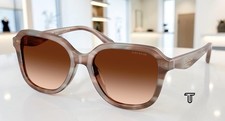 COACH HC8437U 590174 Cby87 Striated Redwood Maple Brown 53 mm Women's Sunglasses