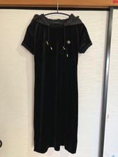 Gucci Rare Dress Double G Black Size S From Japan 147384K Authentic