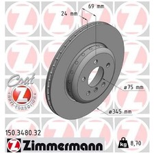 2x Bremsscheibe hinten für BMW 5-er F10 Gran F07 F11 6-er F13 F12 F06 | 239900